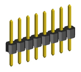 2.54mm Pin Header Single Row Straight Dip Type